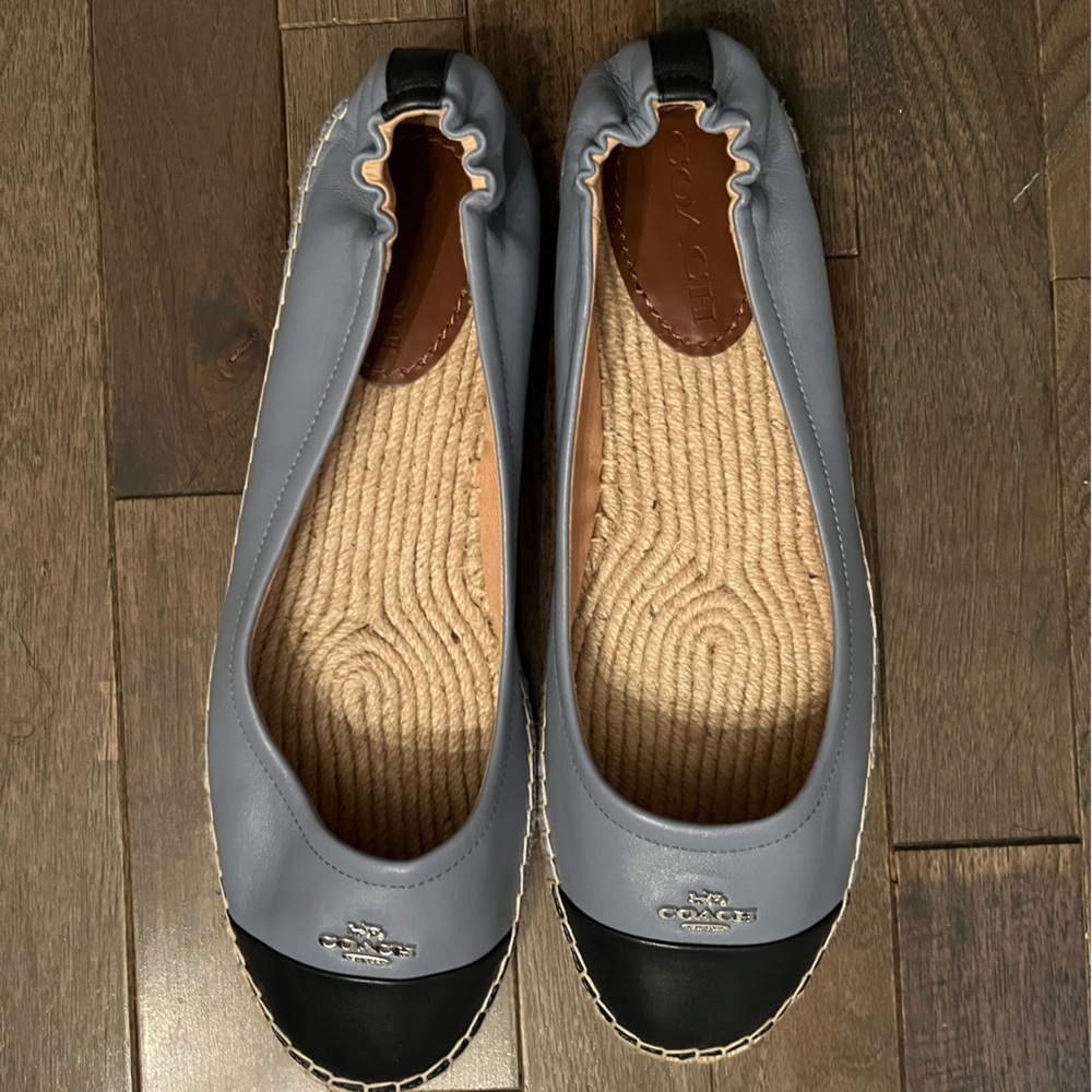 COACH leather flats